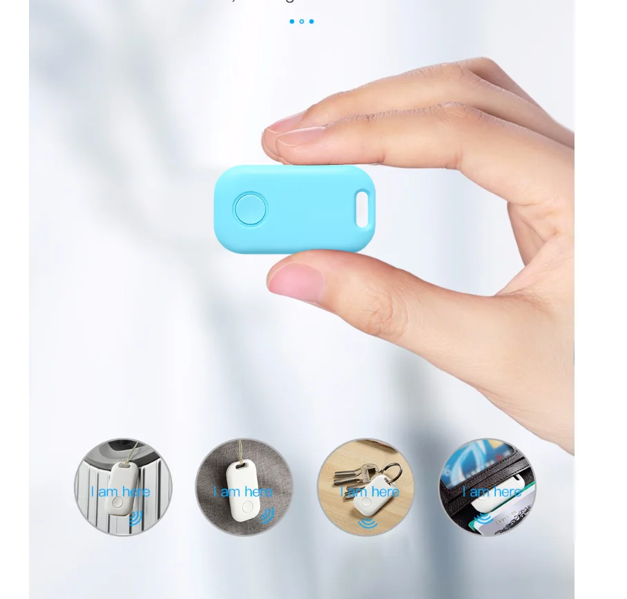 Smart Anti-loss Device Rectangular Mobile Phone Wallet Anti-loss Finder Bluetooth Protect Two-way Alarm Reminder