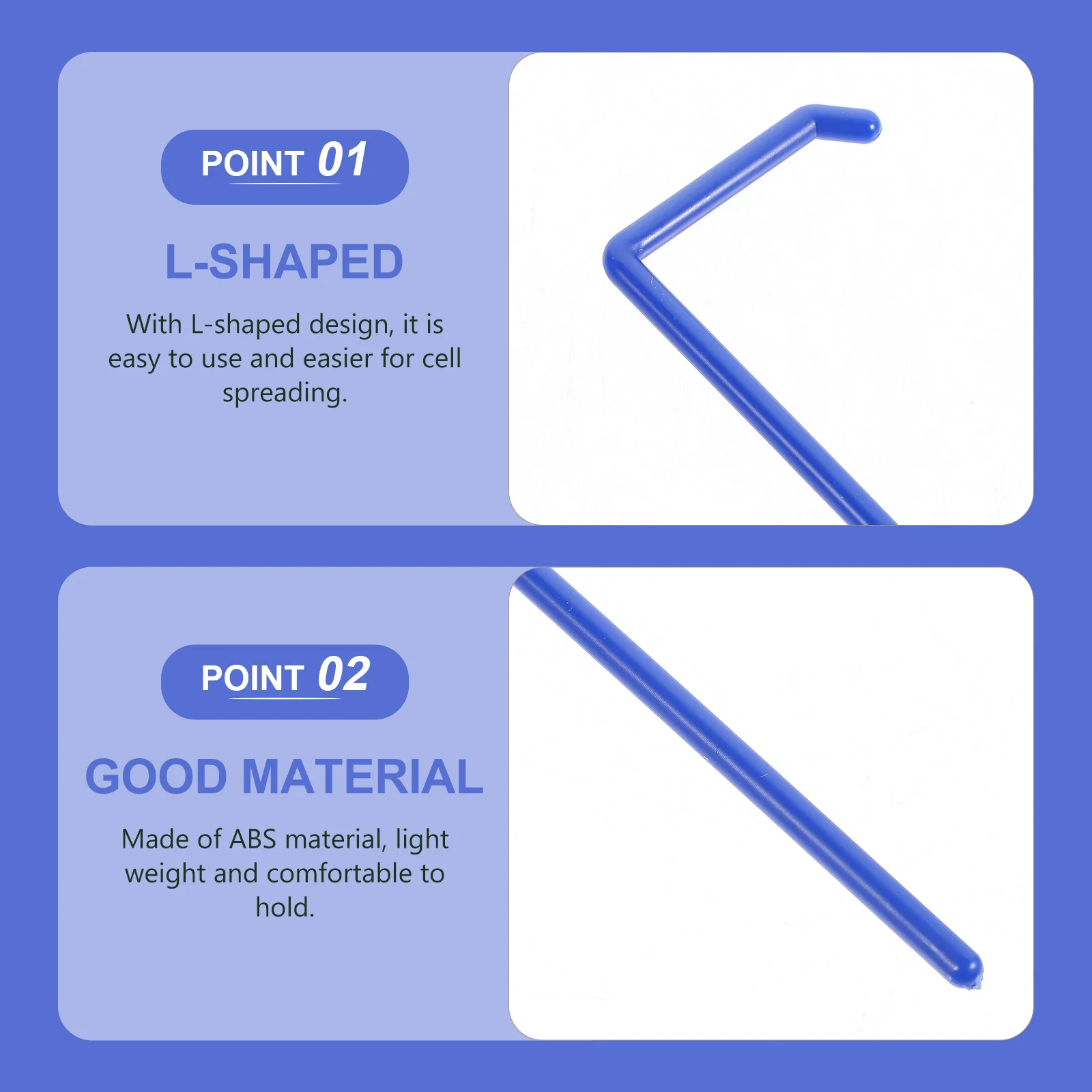 

20 Pcs Experiment Tool Chemistry Lab Equipment Laboratory Cell Spreader for Teaching ABS