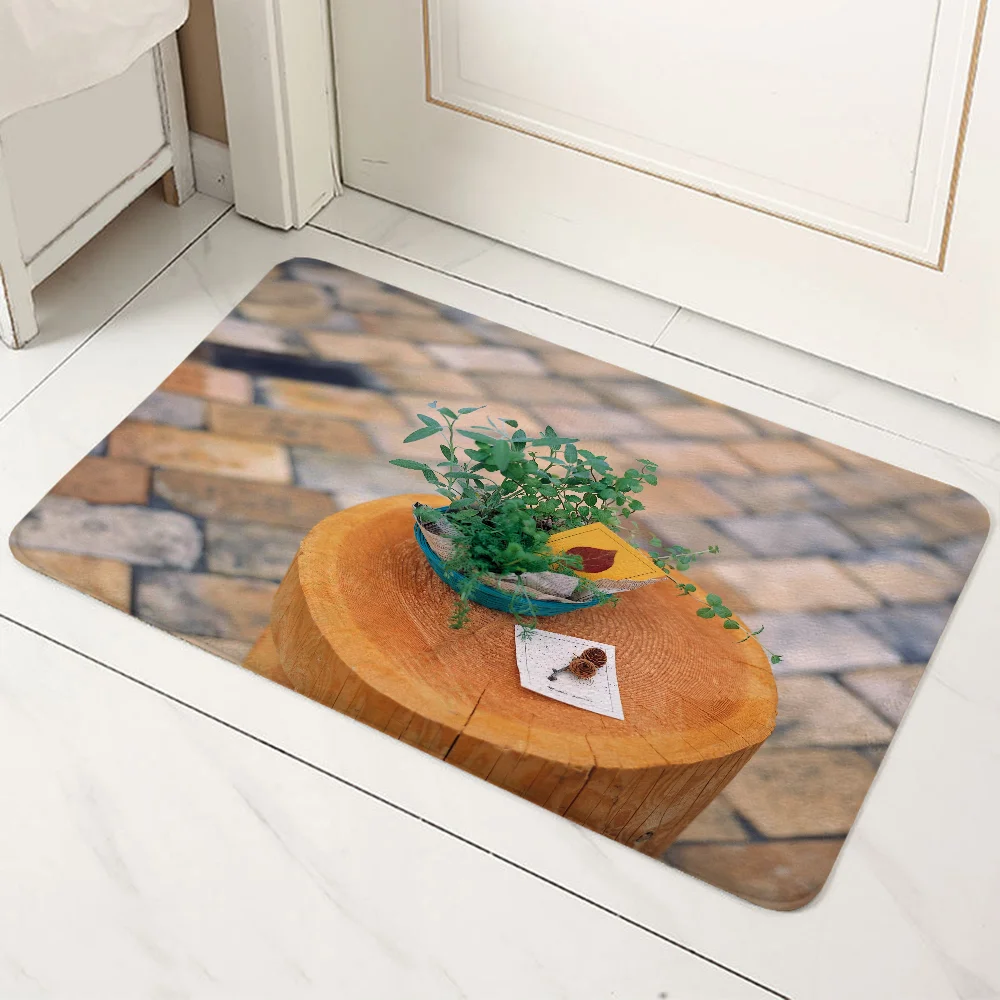 Living Room Mat for Hallway on the Floor Kitchen Carpet Entrance Doormat Outdoor Welcome Offers Bath Rug Customized Custom Home