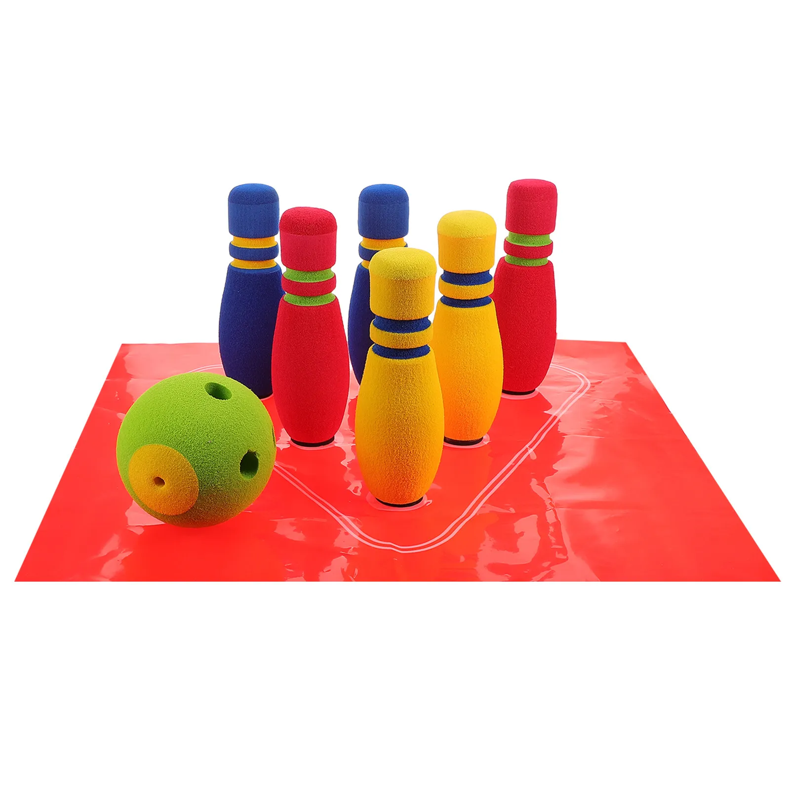 

1Set Indoor Outdoor Kids Bowling Set Noise-Reducing Lightweight Bowling Board for Motor Skills Concentration Family Fun