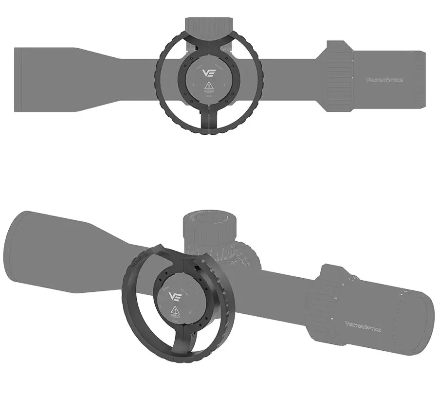 Vector Optics Tauron Scope Side Focus Raddurchmesser von 38,5 mm/36,3 mm/34,5 mm – Detail 10