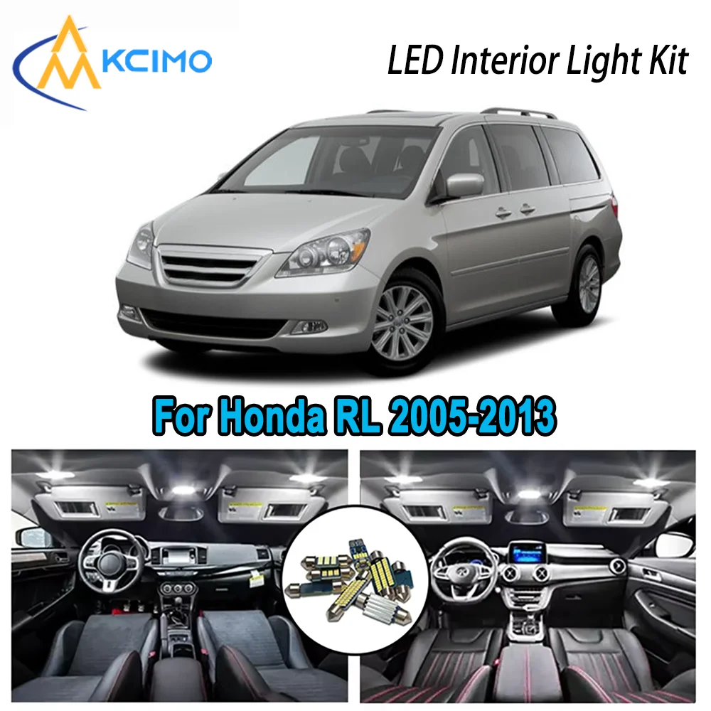 

High-Quality LED Interior Kit for Honda RL 2005-2013 2006 2007 2008 2009 2010 Premium Error-Free Dome Map Trunk Automotive Lamps
