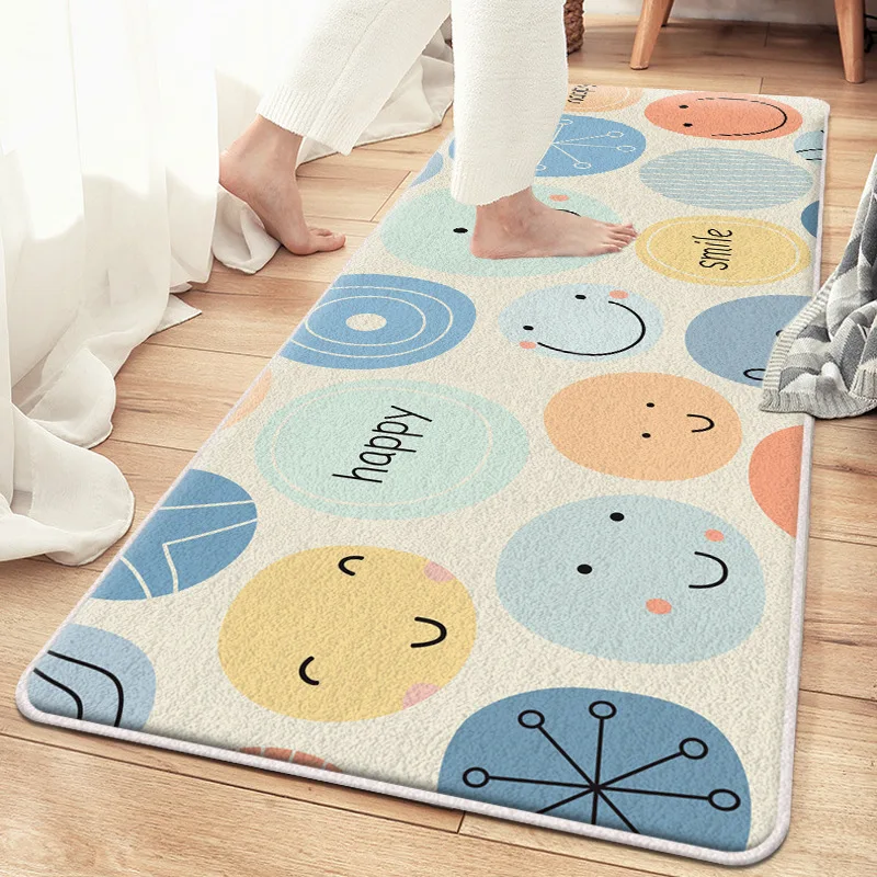 Smiling Face Carpets for Living Room, Washable Floor Mat, Large Area Rugs, Bedroom Decor, Table Pad, Bedside, Sofa, Doormats