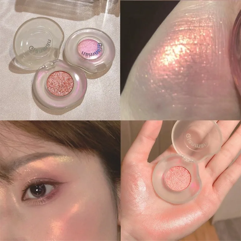 Diamond Chameleon Highlighter Contouring Palette Pearl Flash Verfärbung Hochglanz Pailletten Funkelnder Farbverlauf Lidschatten Make-up