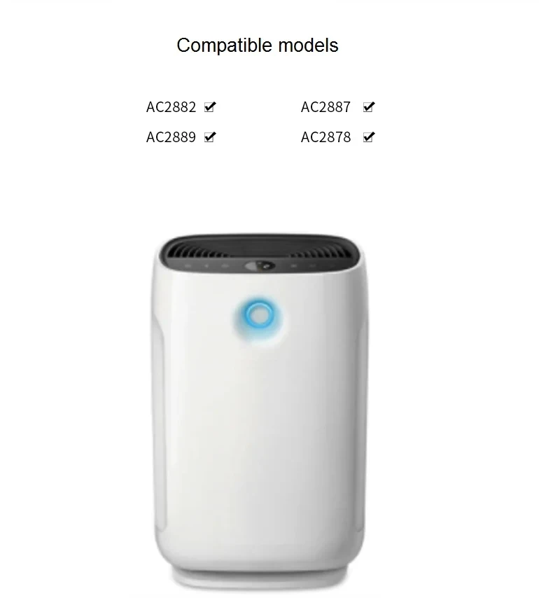 FY2422 FY2420 для очистителя воздуха для Philips AC2882 AC2887 AC2889 AC3822 фильтры HEPA и Charbon Actif совмеibles