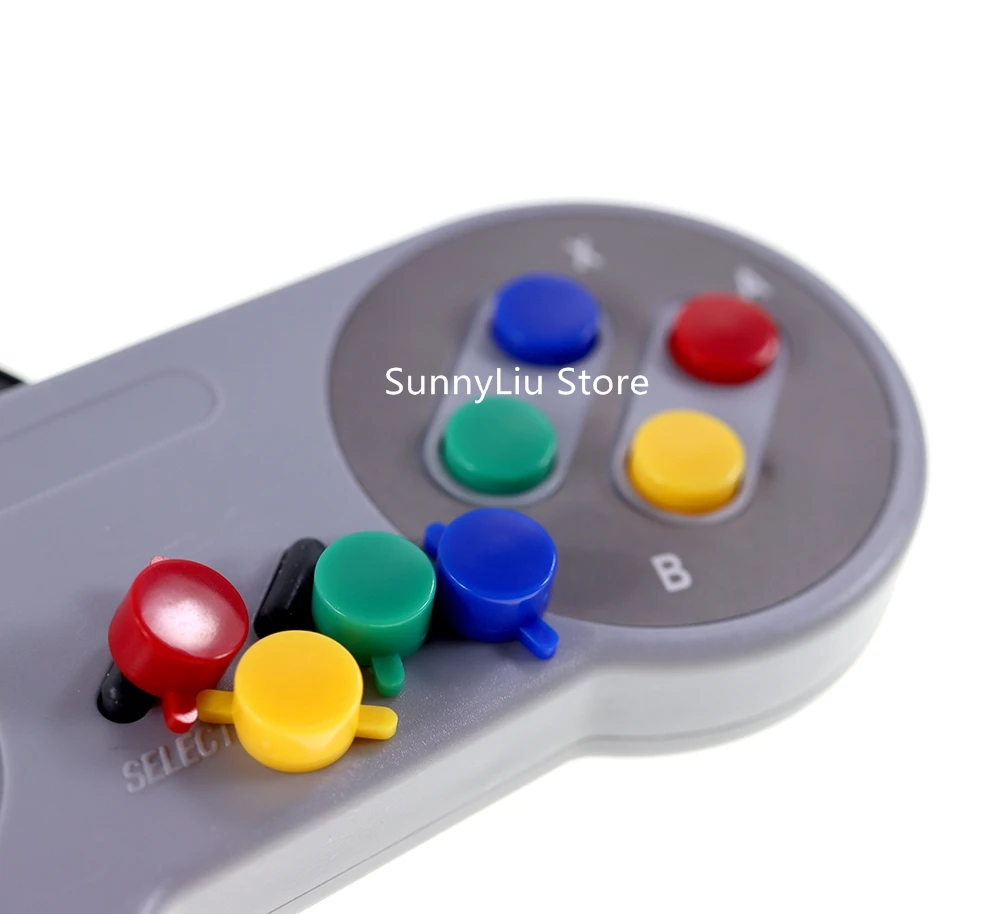 Replacement For SNES Super NES Plastic Buttons ABXY For Nintendo Super Famicom Controller