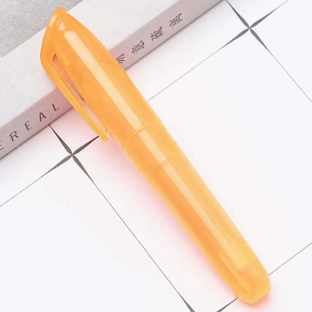 

6Pcs Multi-Color Highlighter Pens Compact Easy Remove Design Long-Lasting Pigment Student School Work Journaling Accessories
