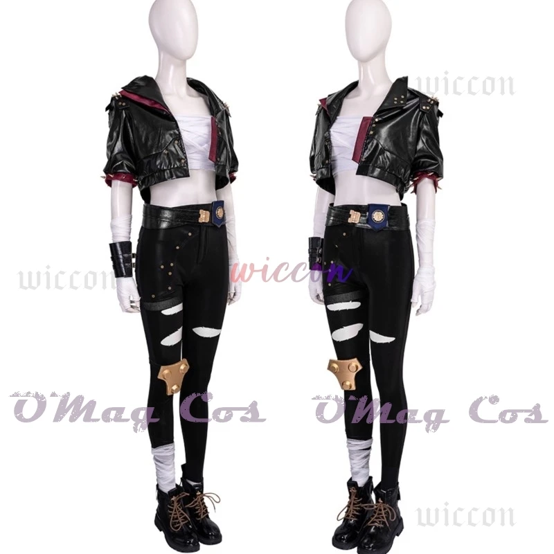 New Arcane League Of Legends Vi Cosplay Costume Tops Coat Pants Gloves Wig For Game Party Halloween Set Custom Made