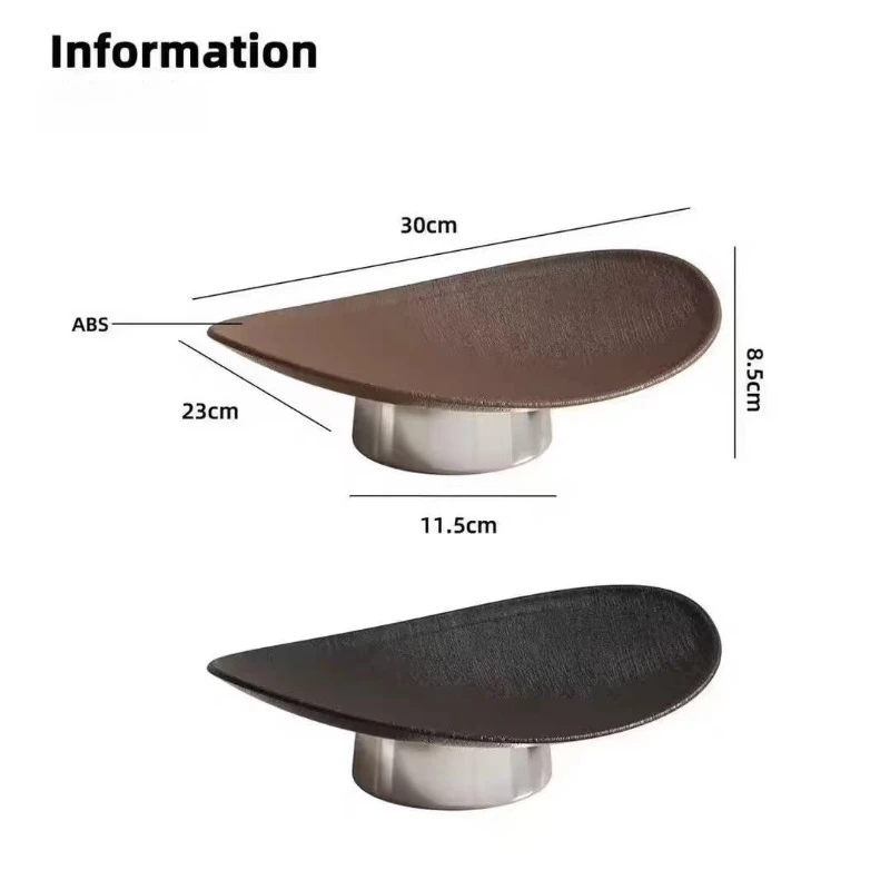 Premium Food Grade Fruit Bowl Modern Art Decor for Tabletop Stylish Black Serving Platter Luxury Home Kitchen Centerpiece