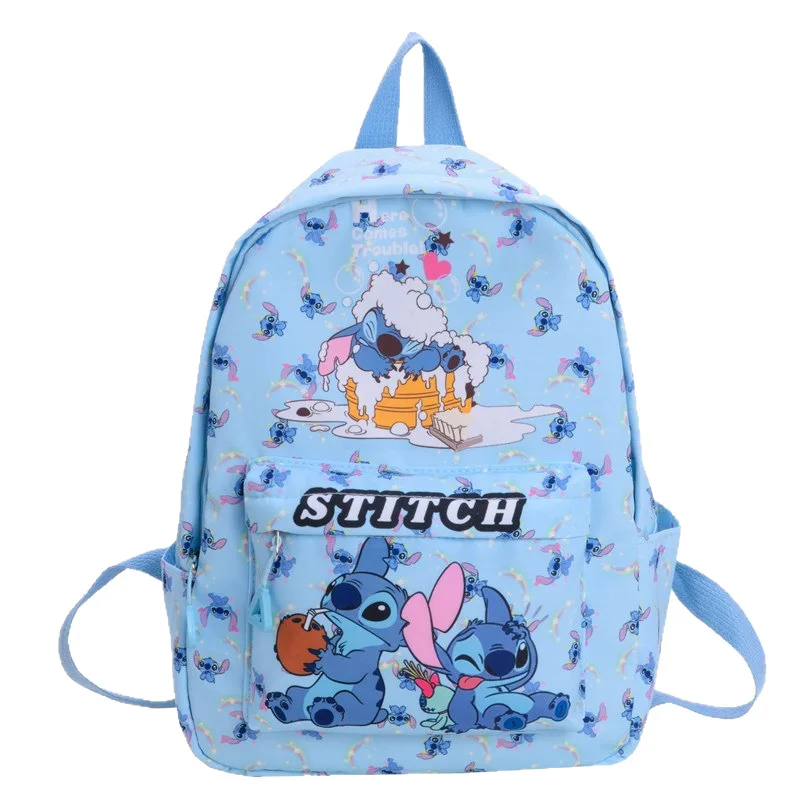 Zaino per bambini Disney Stitch Borsa da scuola di grande capacità Leggero e durevole per studenti elementari Ragazzi Ragazze Uso quotidiano