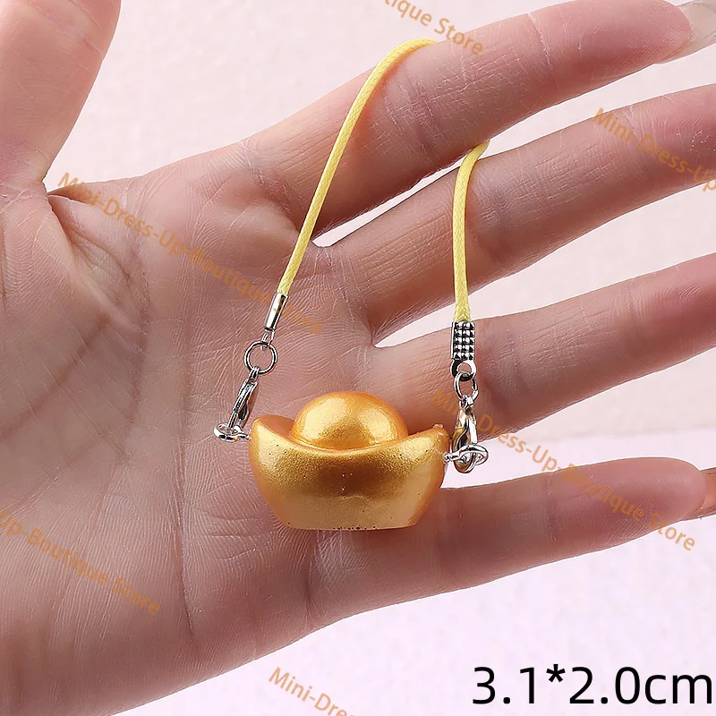 Adapted for 15-17 Cm V1/V2/V3 Versions, Cute Plush Toy Mini Gold Ingot Pendant-adorable Lucky Coin Fashion Accessories Gift