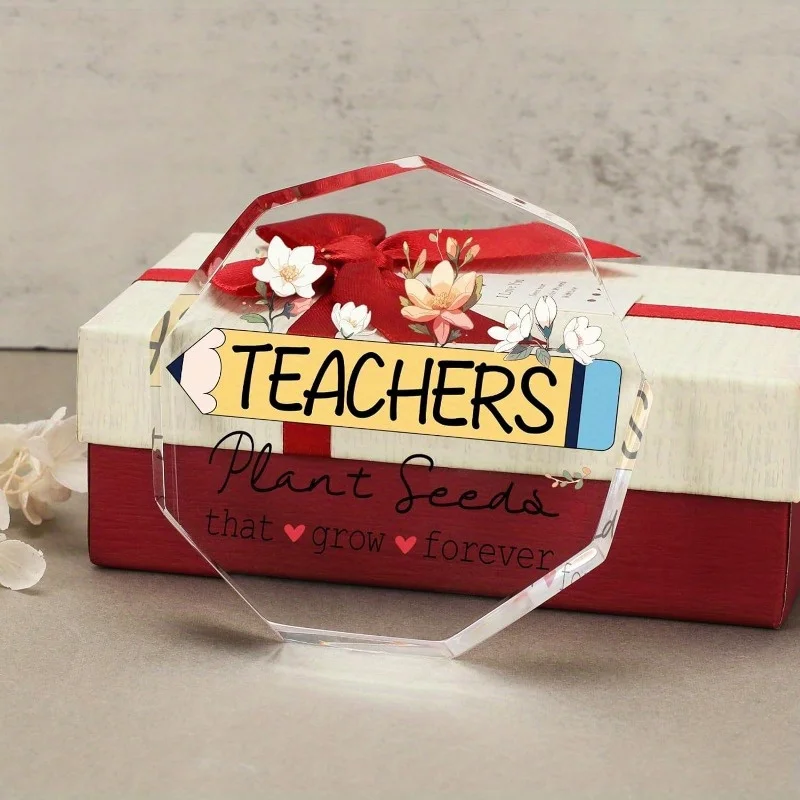 لوحة المعلم Nonagon - هدية تقدير أنيقة لمساحات المعلمين #4