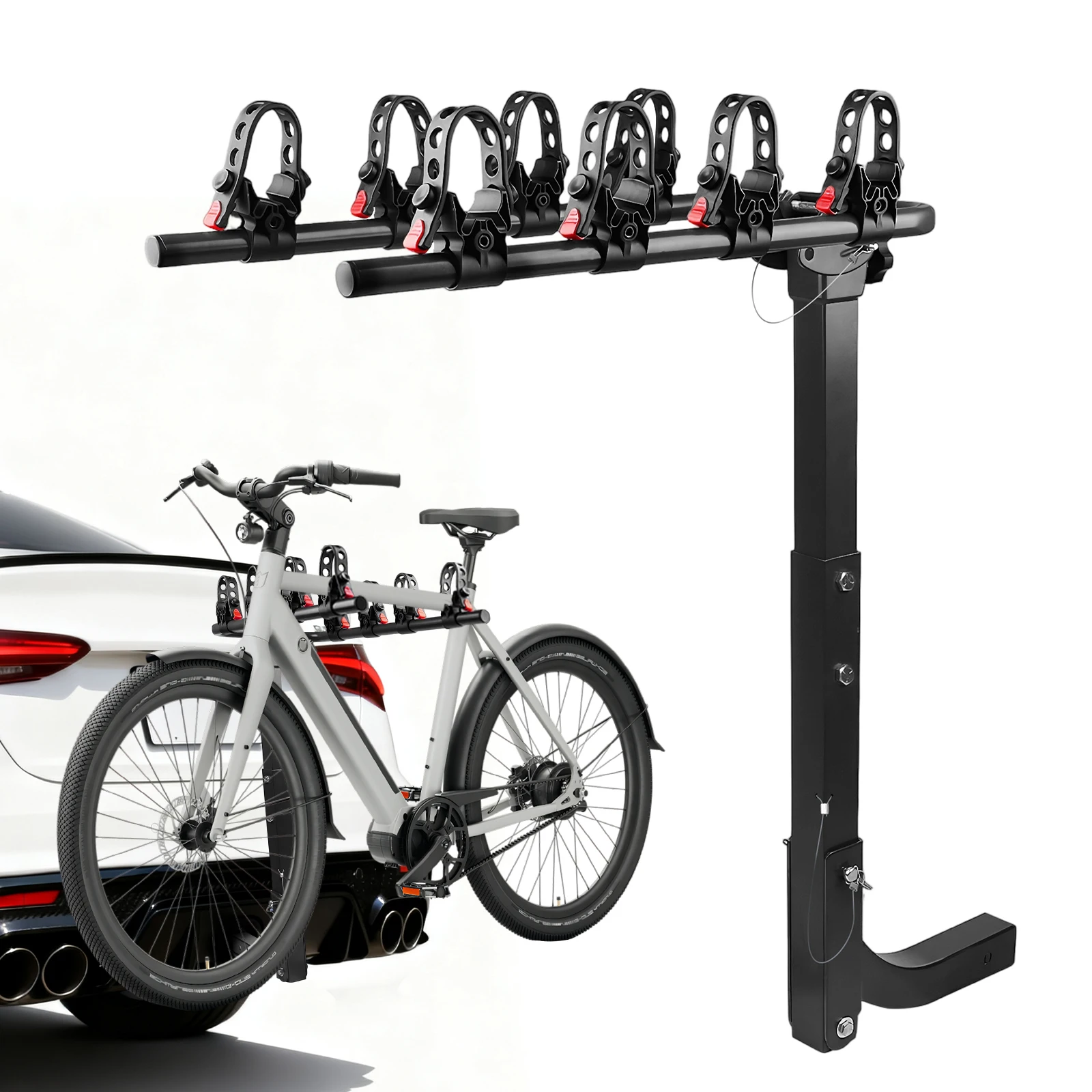 

Foldable Car Trunk Bike Rack Auto Bicycle Rack for Cars SUV Foldable Steel Bicycle Car Rack Foldable Bicycle Carrier Rack