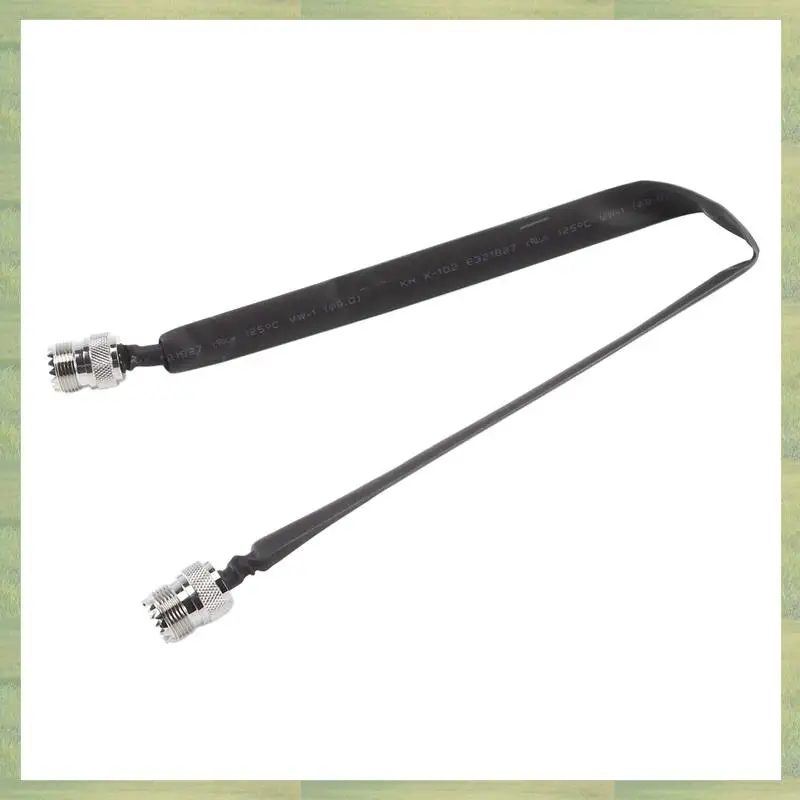 N15R-3X 도어/창 통과형 평면 RF 동축 케이블 SO239 UHF 암-암 50옴 RF 동축 피그테일 연장 코드
