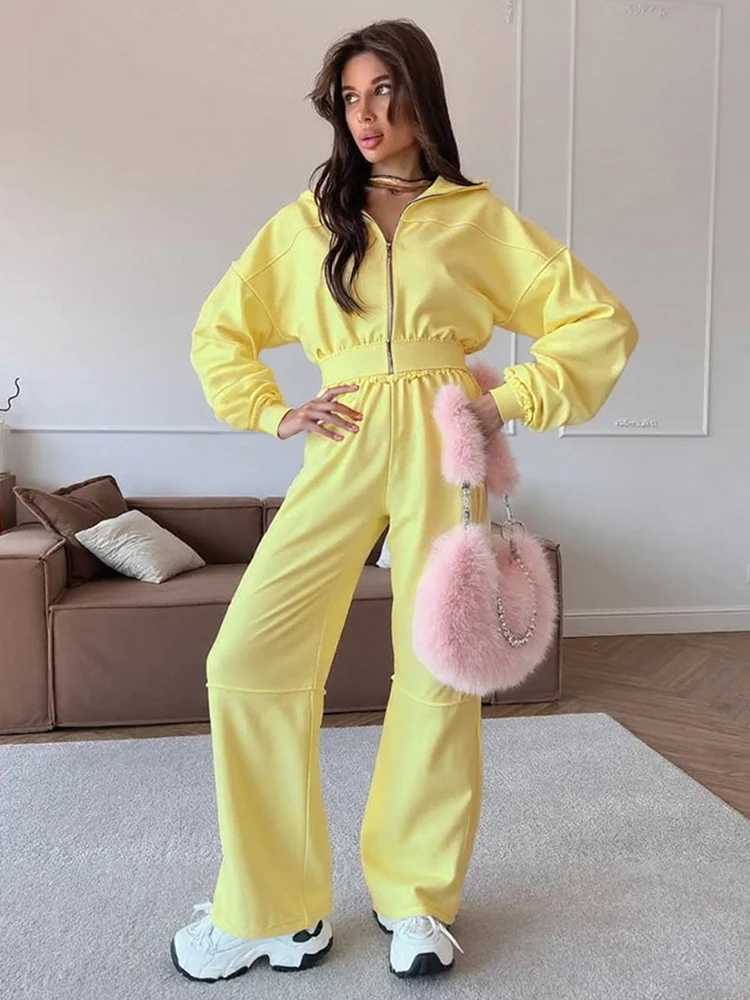 

Sisterlinda Autumn Release Junior Ankle-Length Sexy High Street Pants Suit K24S55269 Girl Solid Slim Hooded Fashion Coat Suit