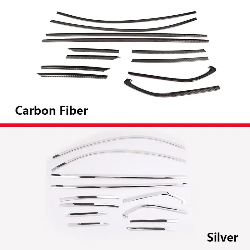 Stainless Window Molding Trim For Subaru BRZ 2022-26 Toyota GT86 2022-26 Car Outside Window Seal Strip Anti-Scratch Seal Kit