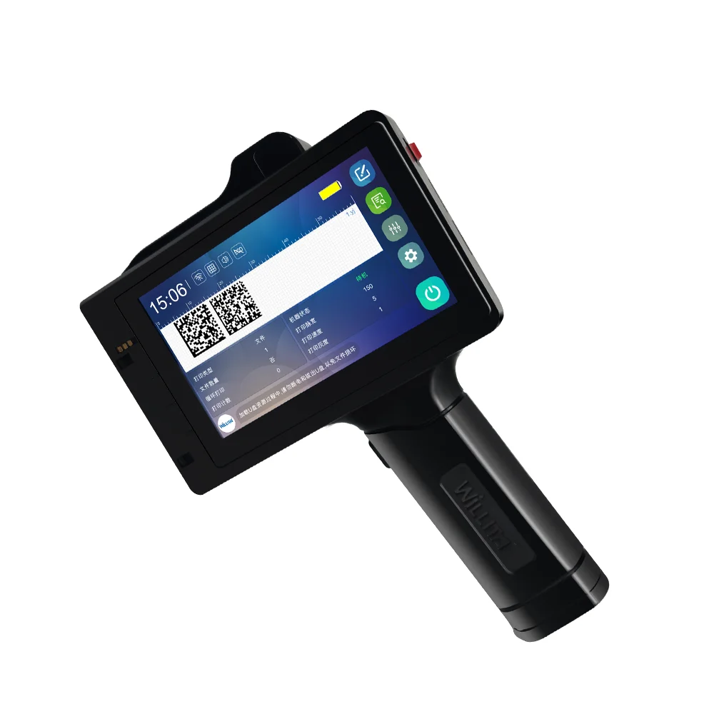 Willita Handheld Inkjet Printer Gun Fast Dry Ink Date Coder for Batch Bar Expiry Date Coding Thermal Hand Held Inkjet Printer