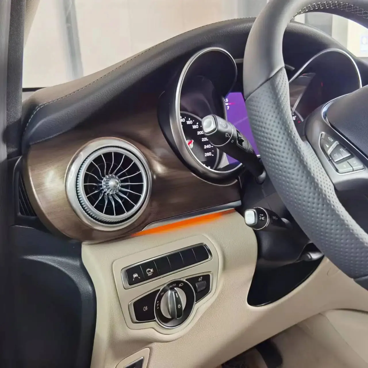 EQS Car Front Interior Dashboard A/C Air Outlet Turbo Conditioning For Mercedes Benz  V Klass EQV Vito W447 Valente Metris V250