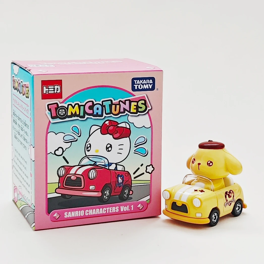 トミー合金ダイキャストカーモデル子猫猫クルミーメロディーグミベアパチャット犬 3 つのバニーウサギのおもちゃの車のギフト