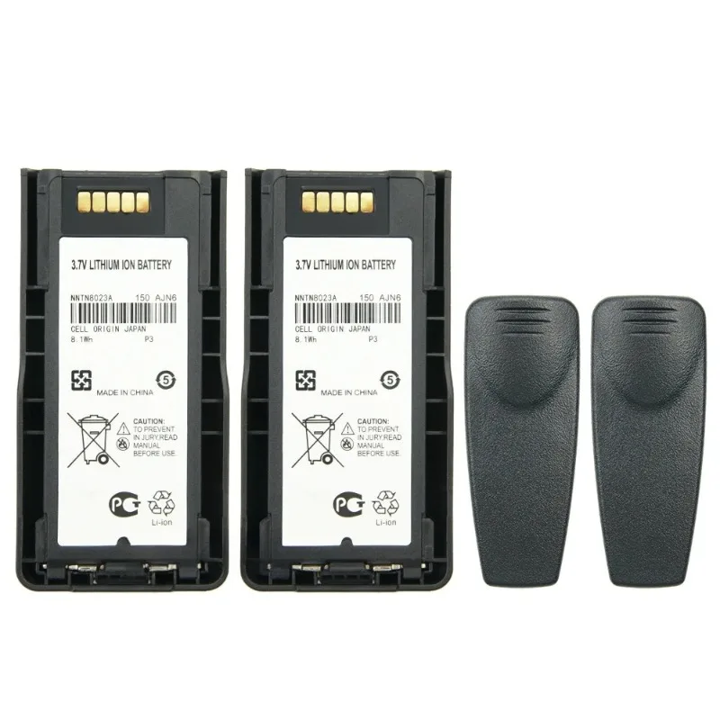 7.4V 2900mAh NNTN8023 NNTN8023A NNTN8023AC Battery for Motorola MTP3100 MTP3150 MTP3250 Two Way Radios Battery with Belt Clip