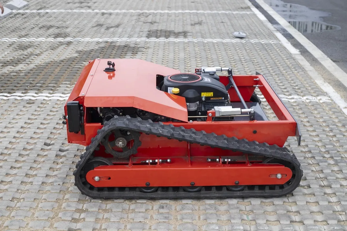 Industrial Tracked Small Lawn Mower with Remote Control for Agricultural Backyard Use Multifunctional Machine Compatible for