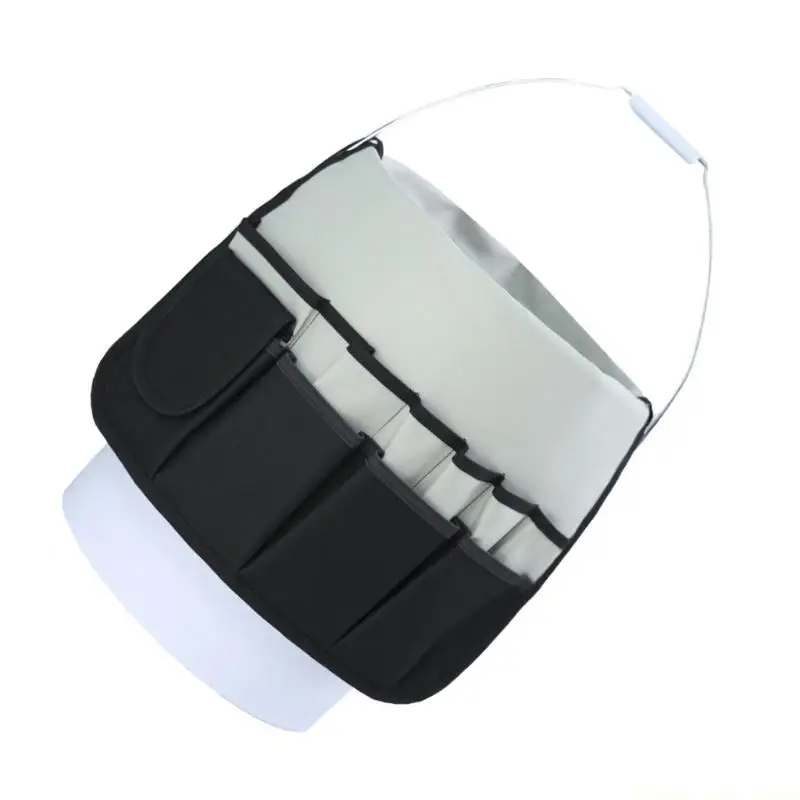 A2BE Multi Pocket Bucket Storage Bag Fits 5 Gallon Bucket, Open Top Carry Bag for Gardening Maintenance and Cleanup Use