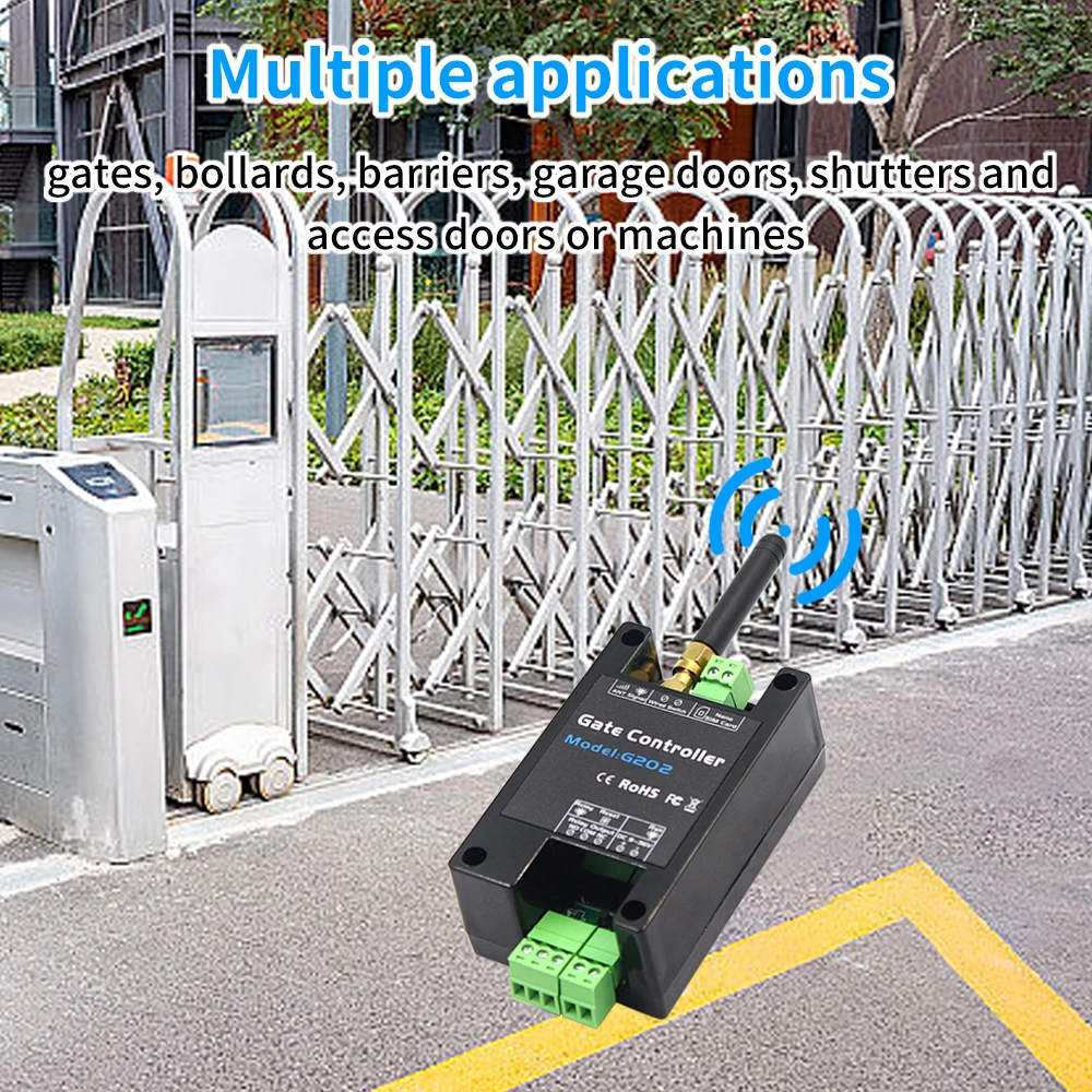 4G Multiband RTU5024 GSM SMS Gate Opener Relay Switch Wireless Remote Control Door Access Controler 4GLTE Door Opener Free Call