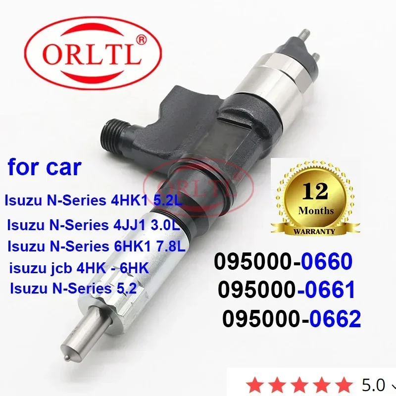 

ORLTL New Genuine diesel common rail injector 095000-0660 095000-0661 095000-0662 Nozzle 0660 0661 0662 for Isuzu N-Series 4HK1