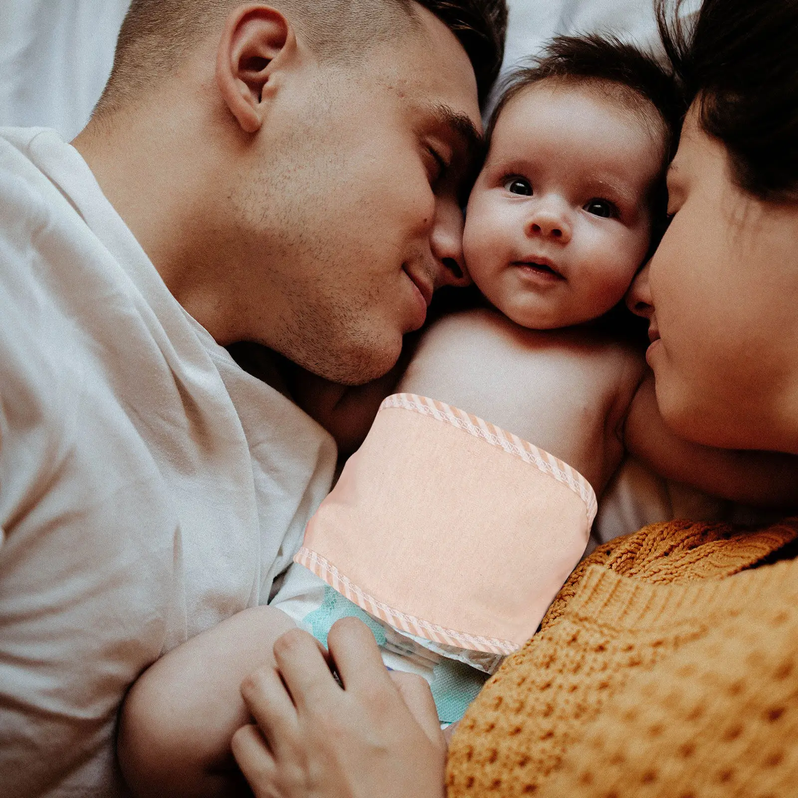 

Хлопковые повязки на живот для младенцев, 4 шт., легкие, гибкие, безопасные и надежные пояса для новорожденных