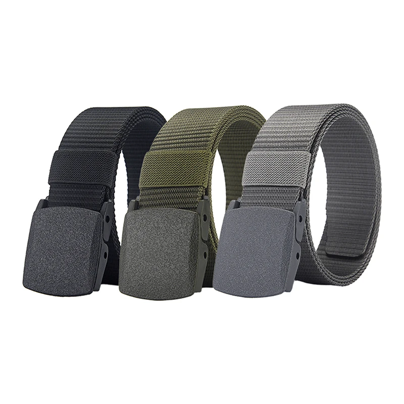 多機能戦術キャンバスベルト,自動バックル,軽量,快適,非金属,軍事,ナイロン,屋外,狩猟,150cm