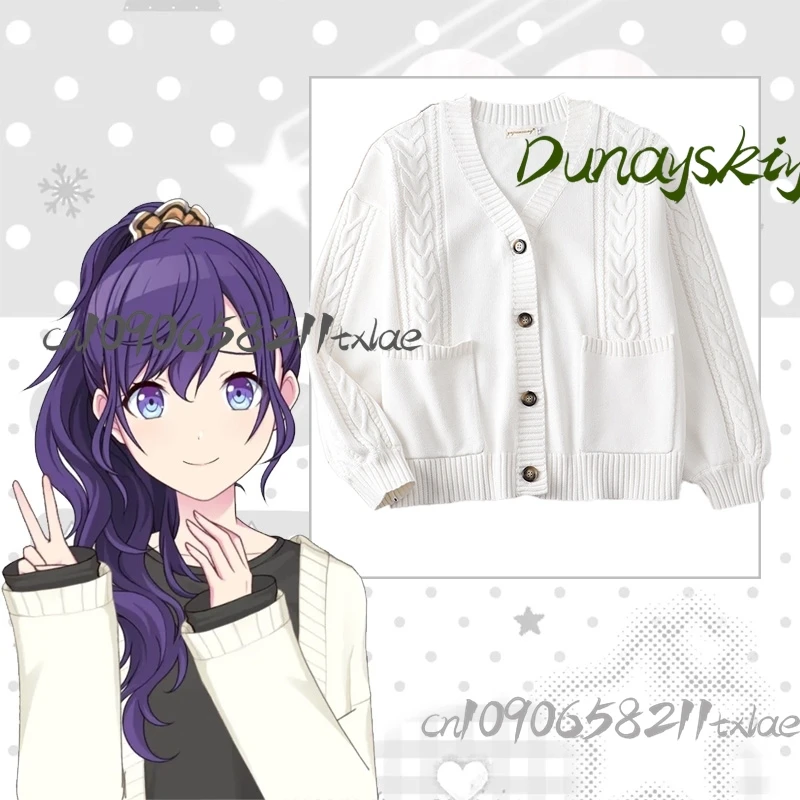 Asahina Mafuyu Project Sekai أزياء تنكرية سترة سترة Jirai Kei اليابانية العديد من الألوان Kawaii عيد الهالوين