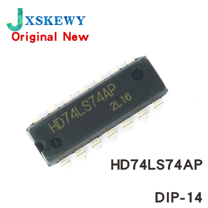 10Pcs New Original HD74LS74AP DIP14 HD74LS74 DIP SN74LS74AN DIP-14 74LS74 SN74LS74N HD74LS74P IC