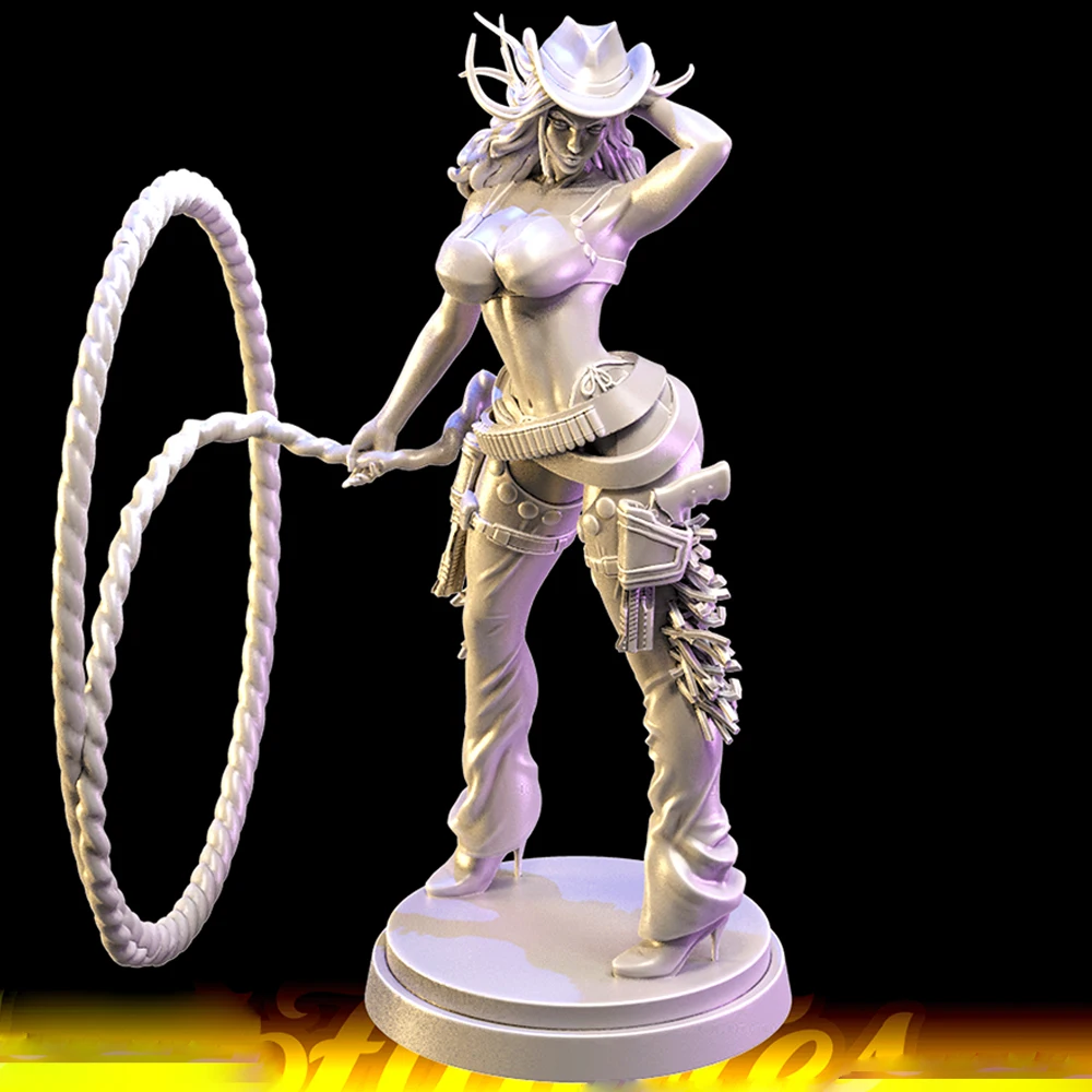 

Belle Sexy Cowgirl Resin Model Kit 3d Printing Doll 1/24 Unassembled Resin Figure Statue Kits Unpainted Toy Gk Play Set