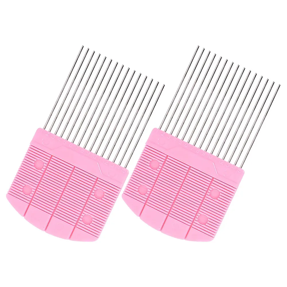 

2pcs Paper Quilling Comb Tool Craft DIY Weave Rolling Needle Curling Supplies Art Lovers Durable Plastic Metal Reusable
