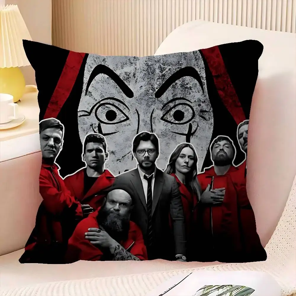 La Casa De Papel Money Heist Pillow Gift Home Office Decoration Bedroom Sofa Car Cushion Cover case 45x45