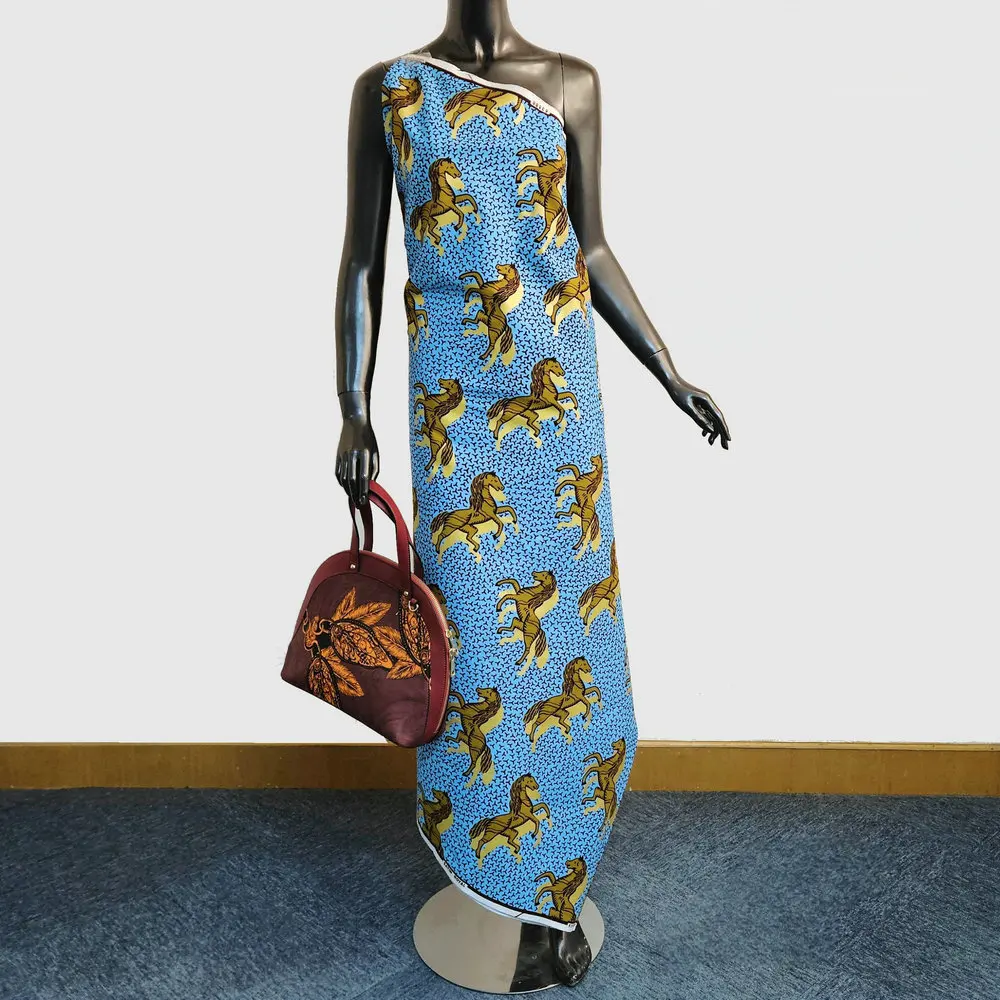 Goldener Baumwoll-Wachsdruckstoff, echter niederländischer Wachsstoff aus goldenem Satin, zum Nähen von Kleidung, Kleidern, Taschen, DIY-Bastelarbeiten – Detail 10