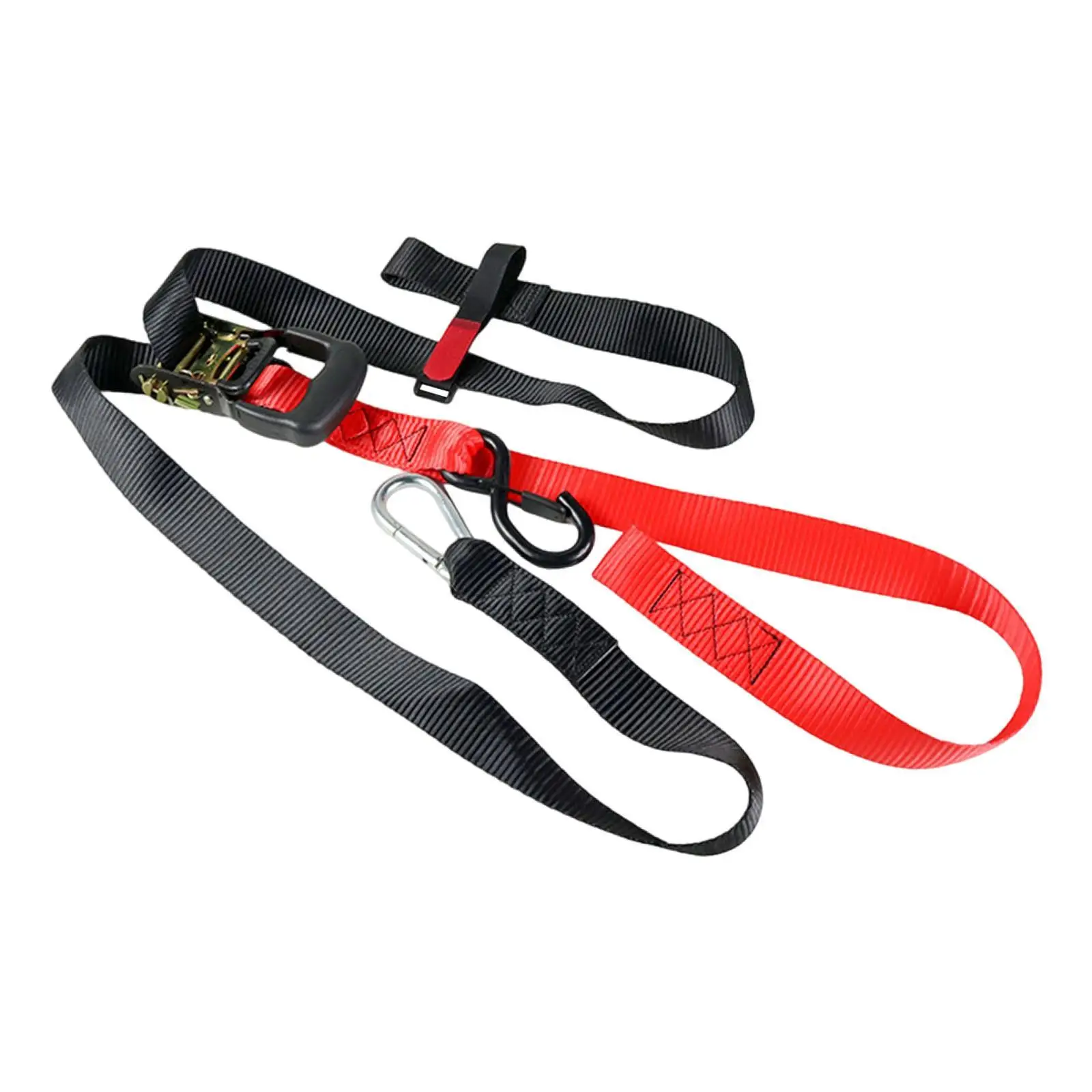 Motorcycle Tie Down Strap with S Hook and Buckle Motorbike Accessories Easy to