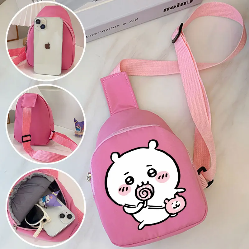 Crossbody Bag for Chiikawa‘s Cartoon Travel Backpack Usagi Hachiware Pink Yellow Purple Shoulder Bag Birthday Gift