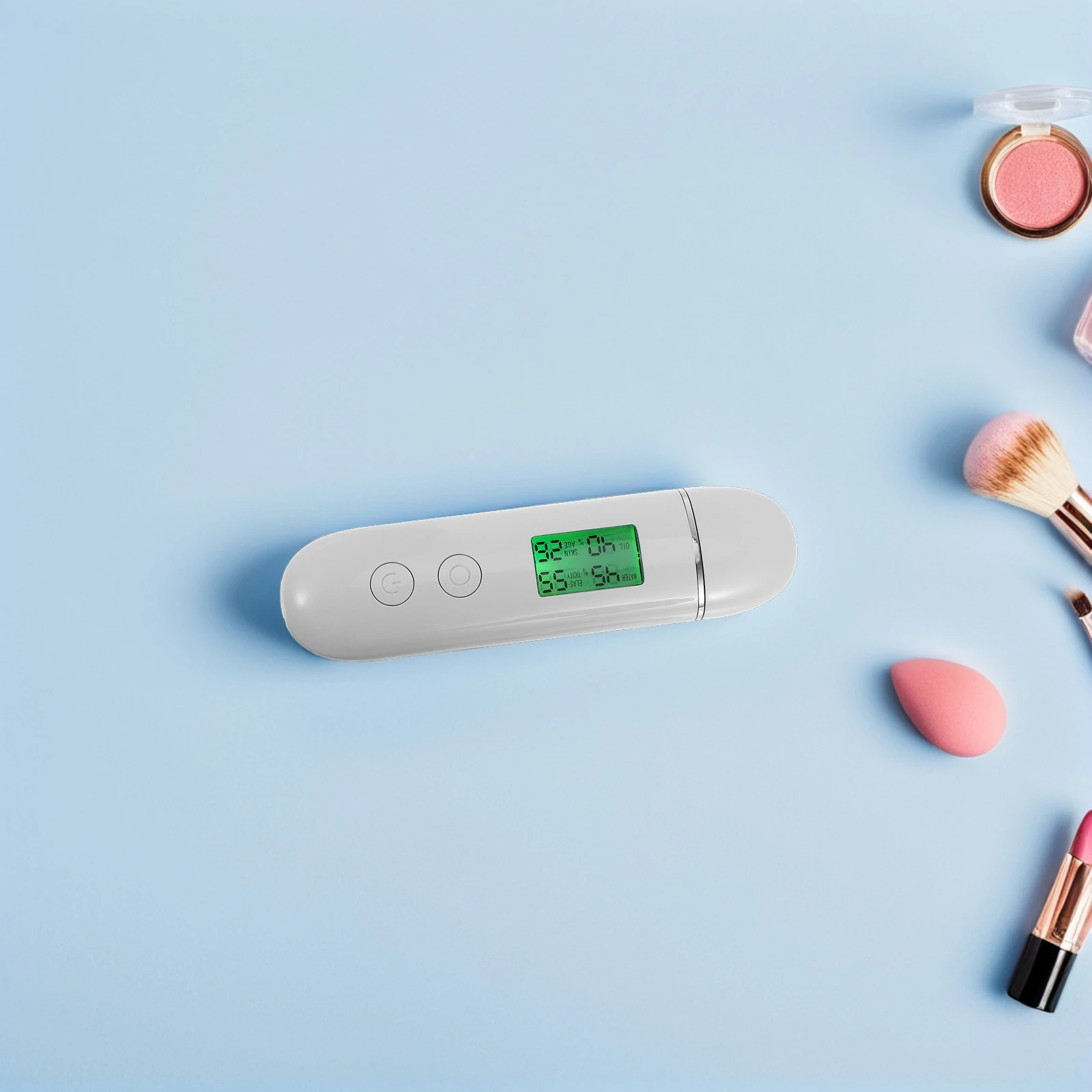 Profesjonalny cyfrowy tester nawilżenia skóry, kompaktowy analizator wilgotności, łatwy do przenoszenia, do skóry twarzy.