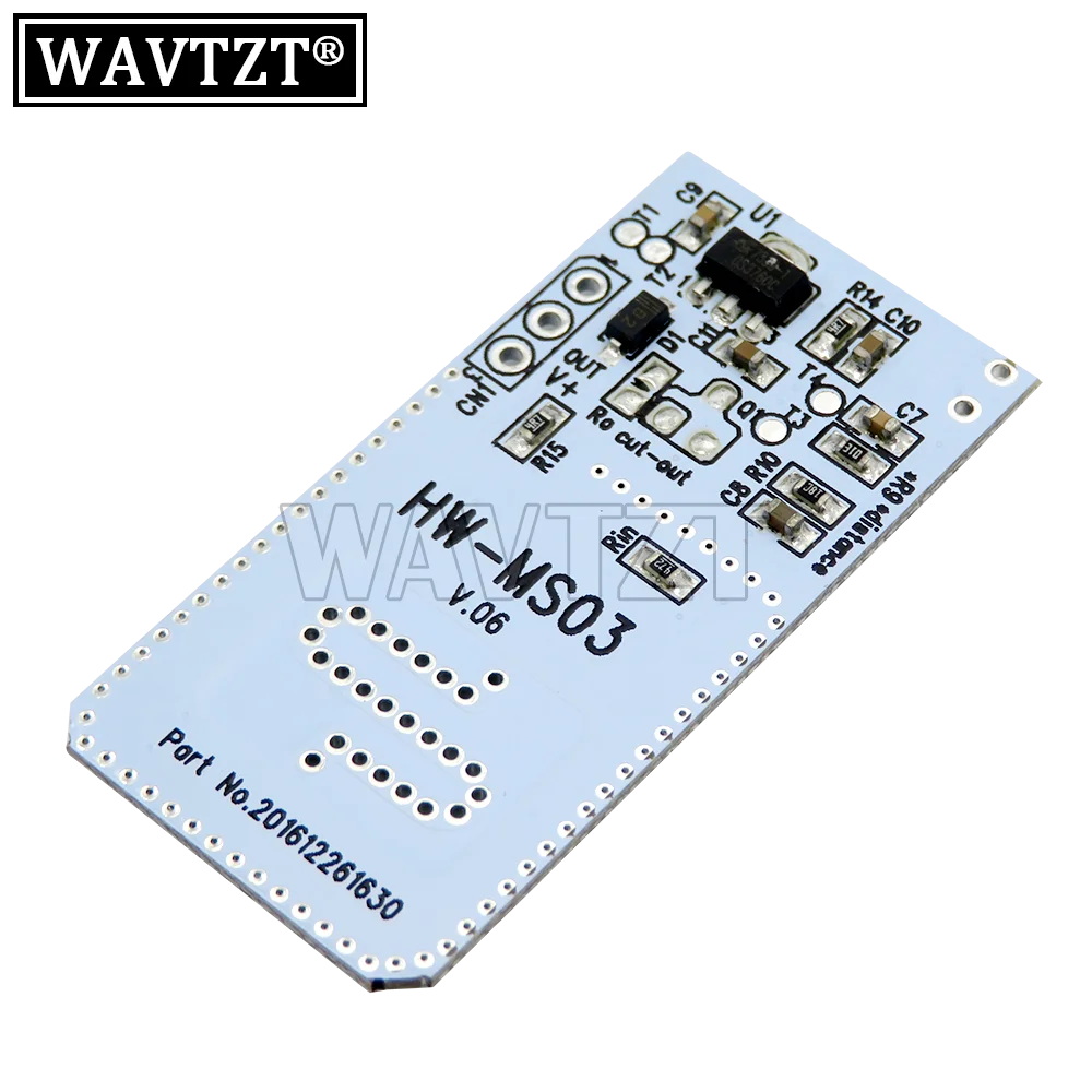 Motion Radar Sensor HW-MS03 2.4GHz to 5.8GHz Human Body Induction Switch RCWL-0516 Microwave Radar Sensor Module for Arduino Diy