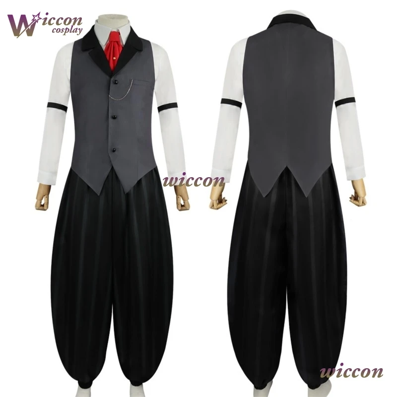 

OHa TV HazbinS2 Sir Pentius Косплей Человеческий инвентарь Костюм Парик Pendleton Одежда Мужчины Хэллоуин Ролевая игра Карнавальные очки