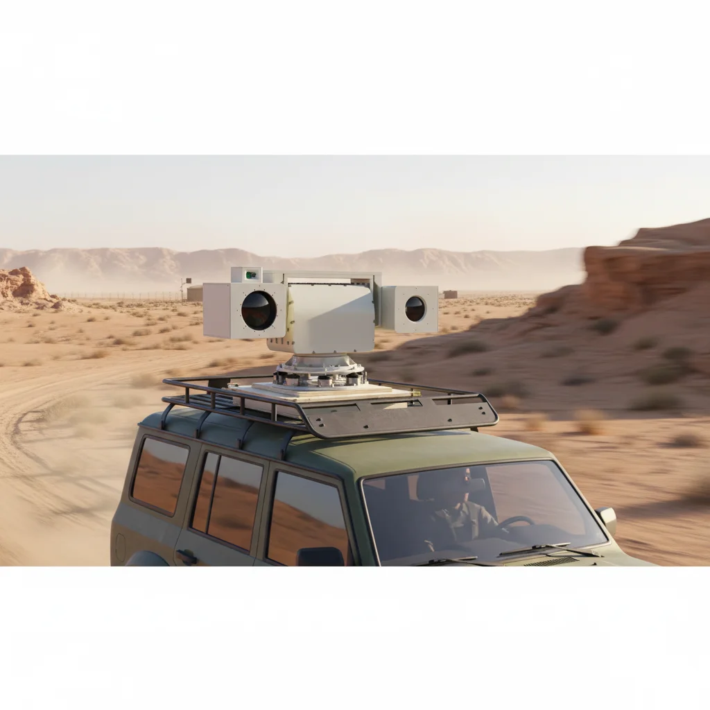 Vehicle-mounted 3km Drone Auto Tracking 4MP Day and Night PTZ AI  Camera for Border Marinetime Security Monitoring With LRF