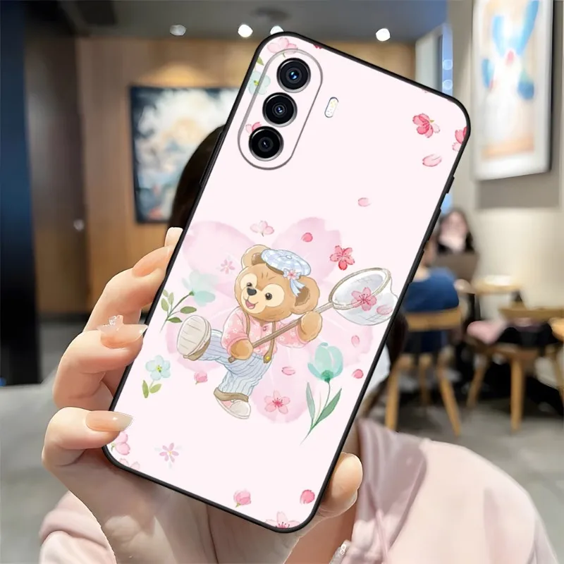 Disney Duffy Gelatoni Phone Case 2023 NEW For Huawei P30Pro P50 P40 P20 P10 P9 Y7 Y9S Lite Honor X8 X7 70 Pro Psmart Coque