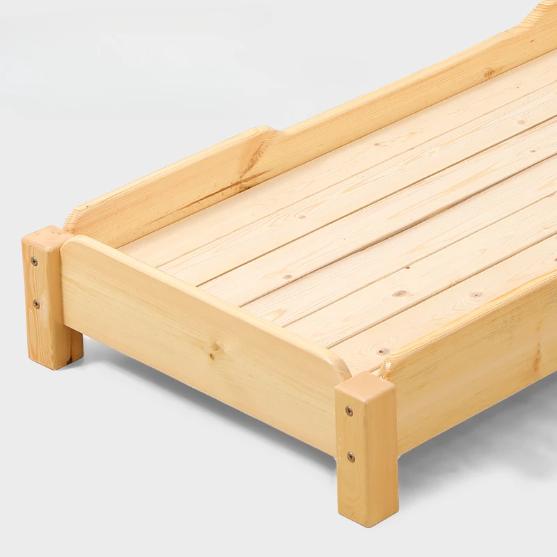 Kindergarten siesta bed log stacked bed early education siesta trusteeship class Pinus sylvestris wood