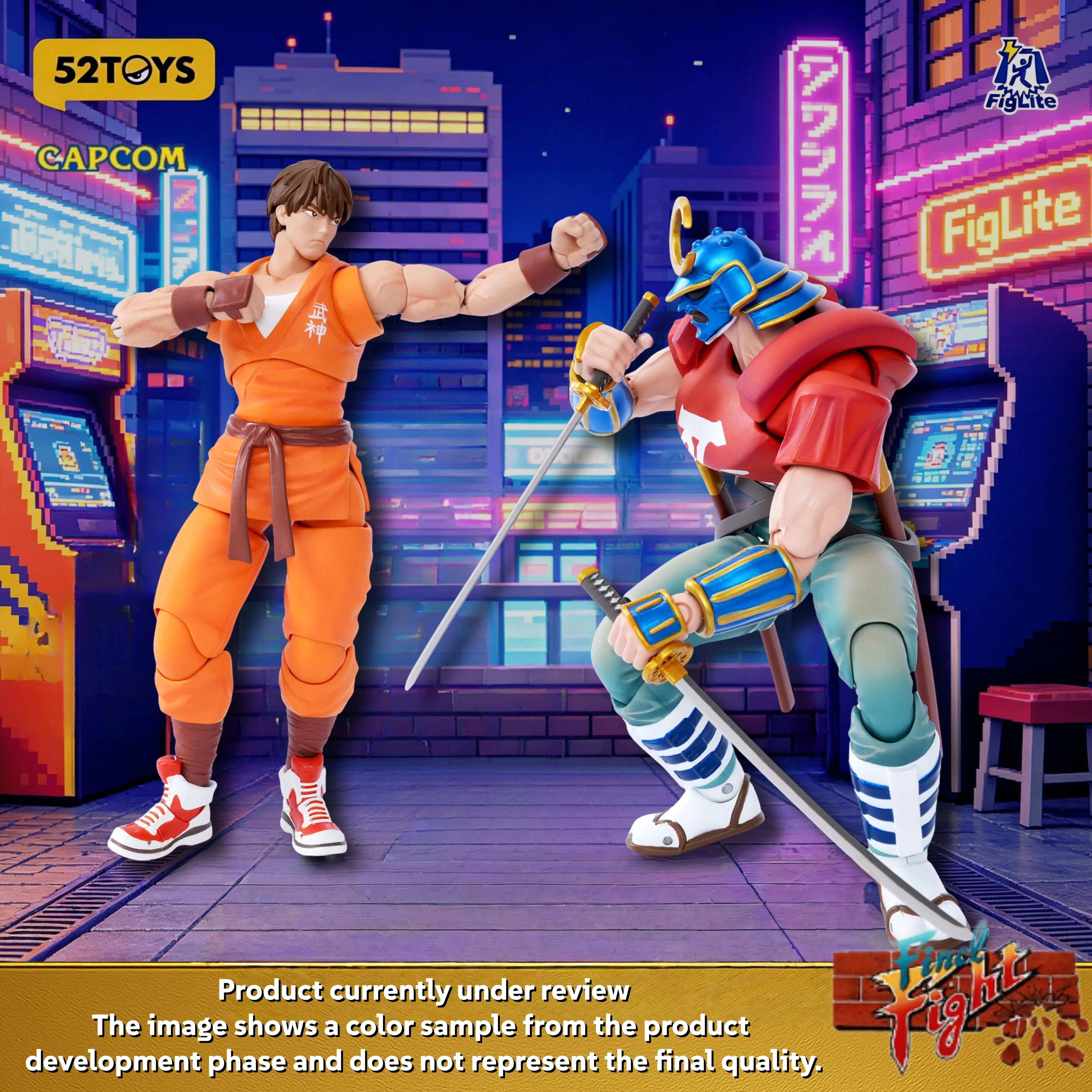 

Pre-Sale 52toys FigLite 1/12 Articulated Street Fighter Final Fight Guy Sodom Movable Joint Action Figure Collectible Toy Gift