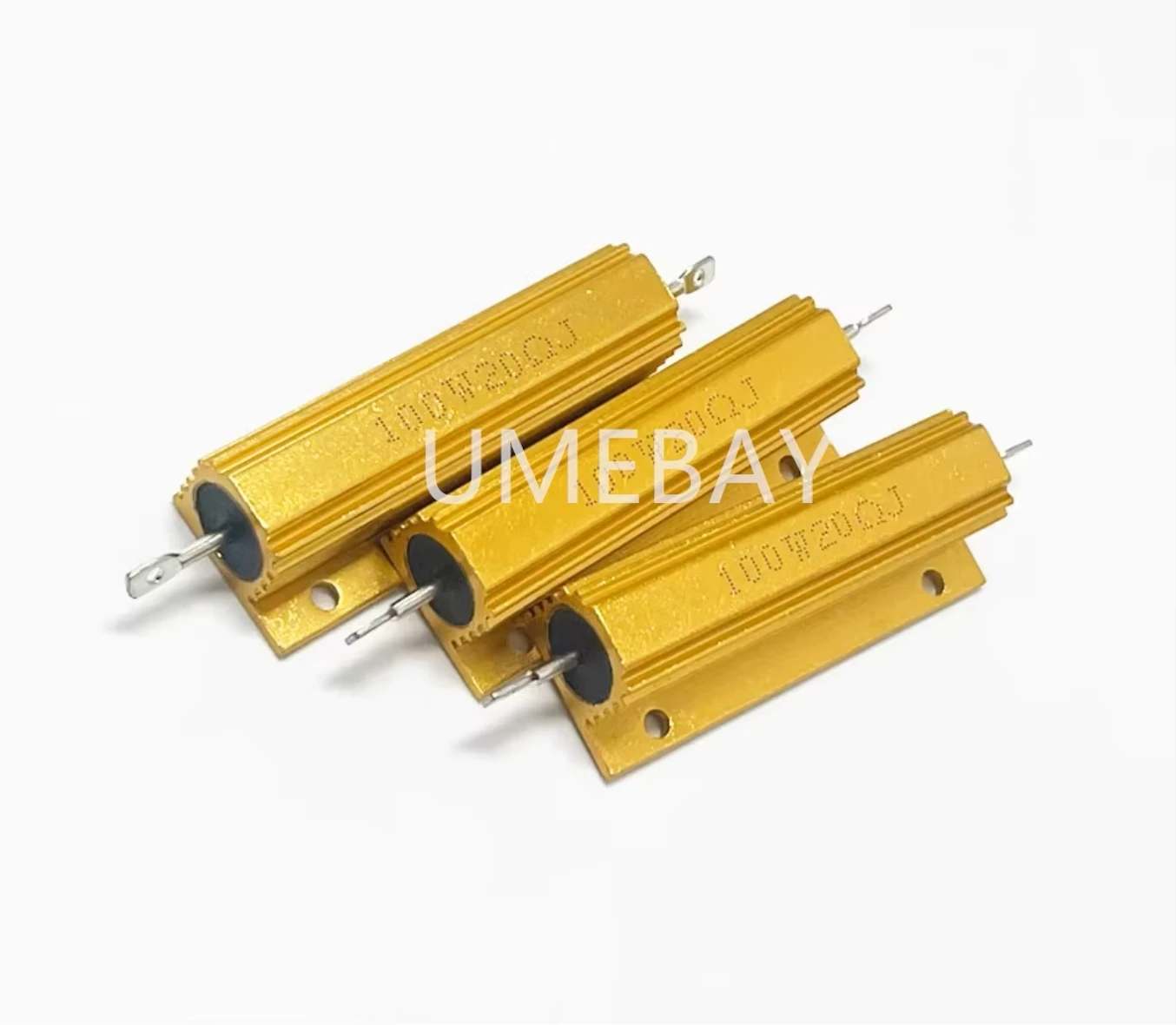 10 pieces,integrated circuit, Gold aluminum housing resistance ,RX24-100W,220R/ 250R /300R/ 360R /400R /450R/ 500R/ 1K/  2K/  3K
