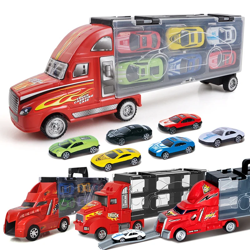 

Large Die-cast Alloy Car Model Children Simulation Model Transport Children Model Engineering Toy Birthday Gift New