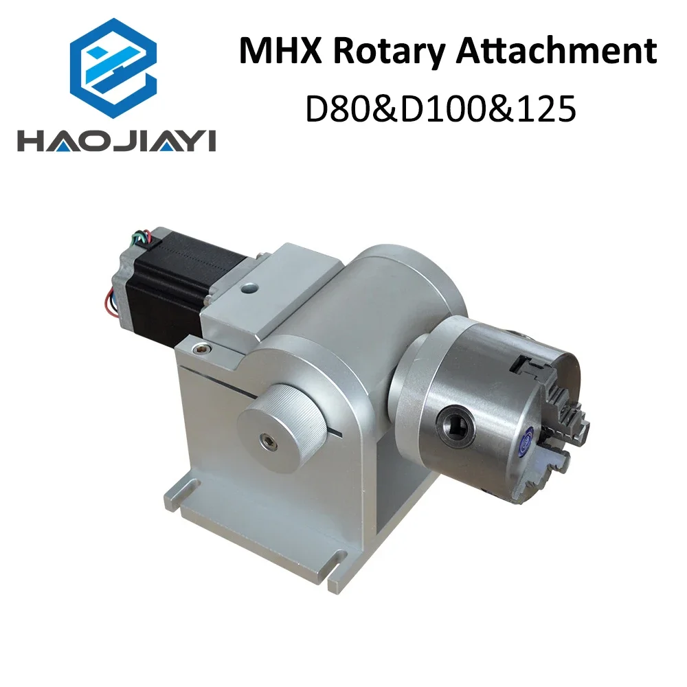 

HAOJIAYI Rotary Engraving Attachment with Chucks Max Dia.80mm&100mm&125mm for Laser Marking Machine