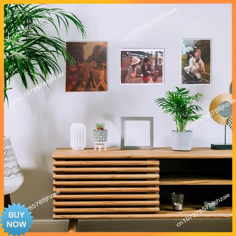 

A10R 24 Pieces 7 Inch Adhesive Vinyl Record Holder Clear Album Record Wall Mount Floating Vinyl Record Shelf For Collection