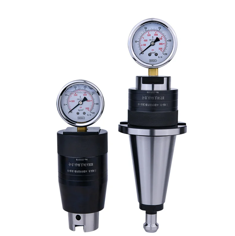 QIYI HSK63 CNC Testing Tool Spindle BT30 BT40 BT50 Hydraulic Testing Instruments Spindle Tension Meter CAT40 SK40